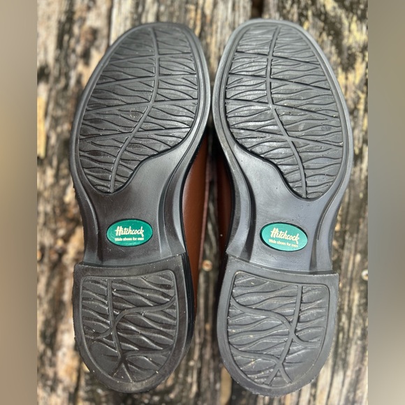 Hitchcock Wide Shoes for Men Croc Moc Brown Leather Penny Loafer Sz 11 5E G8 - Picture 8 of 12